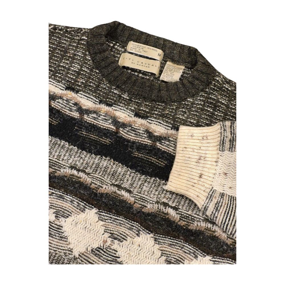 VTG City Casuals By Haggar Crewneck Sweater Professor Core Wool Blend Men's M